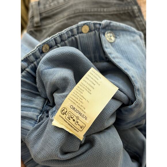 FREE PEOPLE Sloane Belted Blue Wide Leg Pants Size Small - Picture 9 of 9